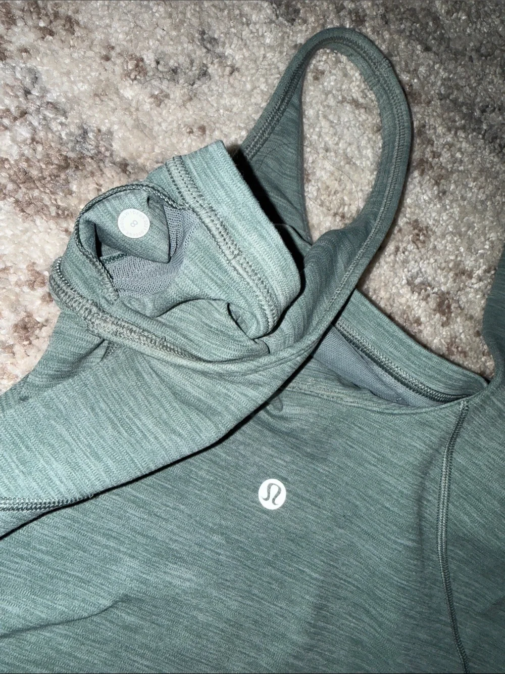 lululemon athletica Heathered Forest Green Athletic Bike Shorts Set